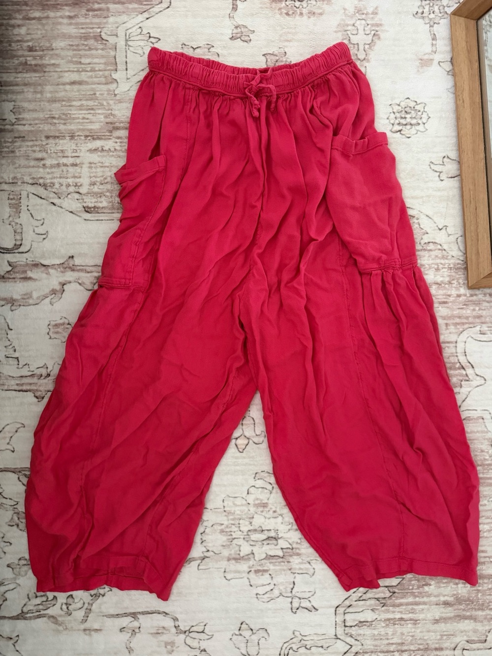 Free People Quinn Pants Hot Pink